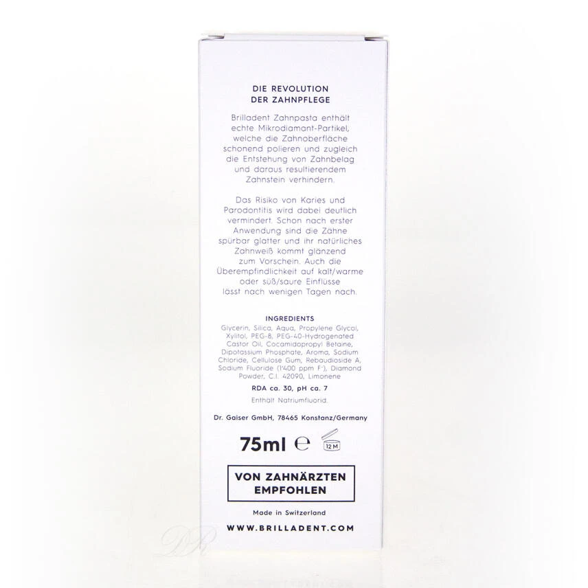 Brilladent Diamond Care Zahnpasta 75 Ml 3 Brilladent Diamond Care Zahnpasta 75 Ml – Bild 3