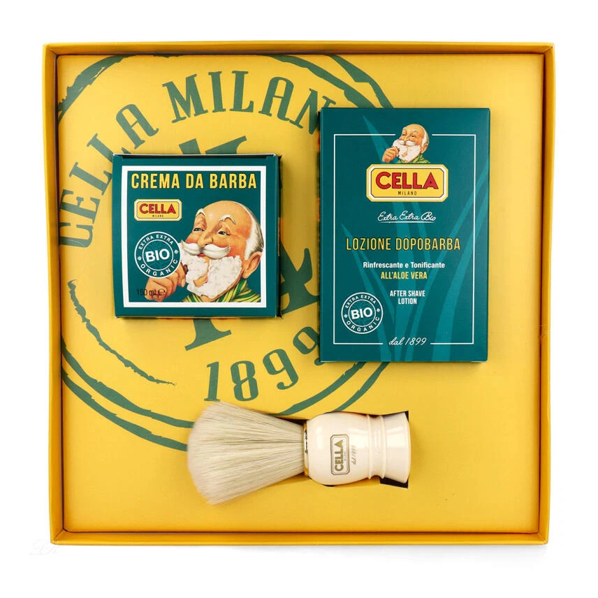 Cella BIO Geschenkset Mit After Shave Lotion, Rasierseife & Rasierpin 6 Cella BIO Geschenkset Mit After Shave Lotion, Rasierseife & Rasierpin – Bild 6