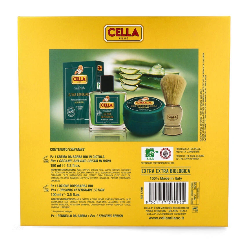 Cella BIO Geschenkset Mit After Shave Lotion, Rasierseife & Rasierpin 8 Cella BIO Geschenkset Mit After Shave Lotion, Rasierseife & Rasierpin – Bild 8
