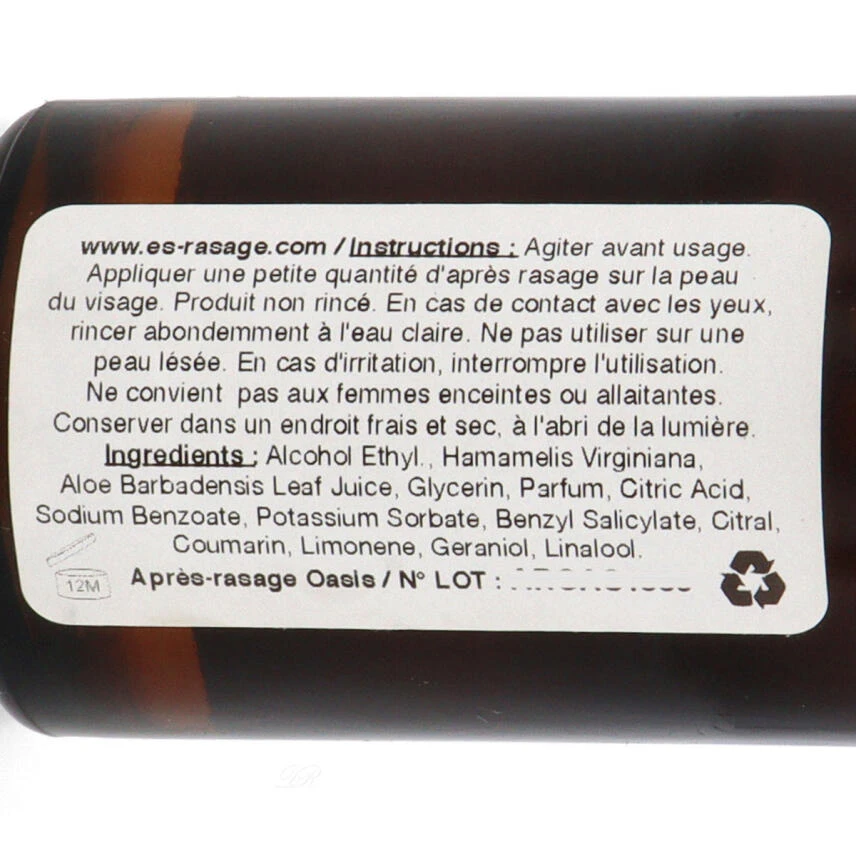 E&S Rasage Traditionnel Aftershave Oasis 100 Ml 3 E&S Rasage Traditionnel Aftershave Oasis 100 Ml – Bild 3