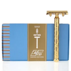 Fatip Gold Retrò Rasierhobel Offener Kamm 42119