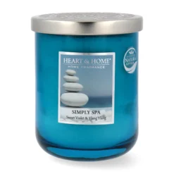 Heart & Home Duftkerze Simply Spa Großes Glas 340 G