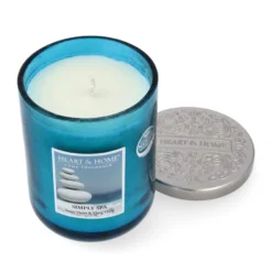 Heart & Home Duftkerze Simply Spa Großes Glas 340 G -Hautpflege Duft Angebote Store heart home duftkerze simply spa grosses glas 340 g3