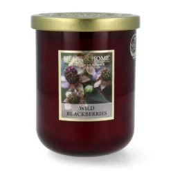 Heart & Home Wild Blackberries Duftkerze Großes Glas 340 G
