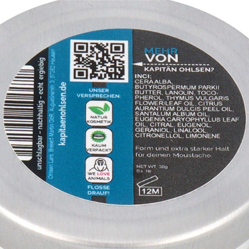 Kapitän Ohlsens Schnauzer Wachs 30 Ml 3 Kapitän Ohlsens Schnauzer Wachs 30 Ml – Bild 3