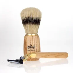 Omega Rasierset Mit Rasierpinsel Ständer Und 3 Klingen Rasierer Gille -Hautpflege Duft Angebote Store omega rasierset mit rasierpinsel staender und 3 klingen rasierer gillette mach33