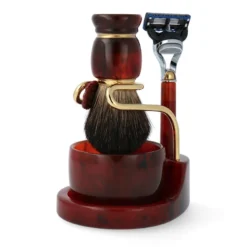 Omega Rasur-Set F6151.11 Rasierpinsel Dachs + Tiegel + 5 Klingen Rasi -Hautpflege Duft Angebote Store omega rasur set f615111 rasierpinsel dachs tiegel 5 klingen rasierer3