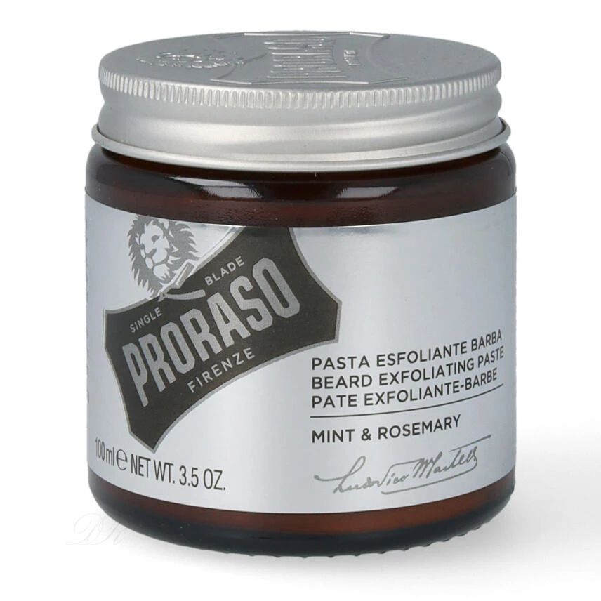 PRORASO Bart Exfoliating Paste Minze Und Rosmarin 100 Ml 1 PRORASO Bart Exfoliating Paste Minze Und Rosmarin 100 Ml