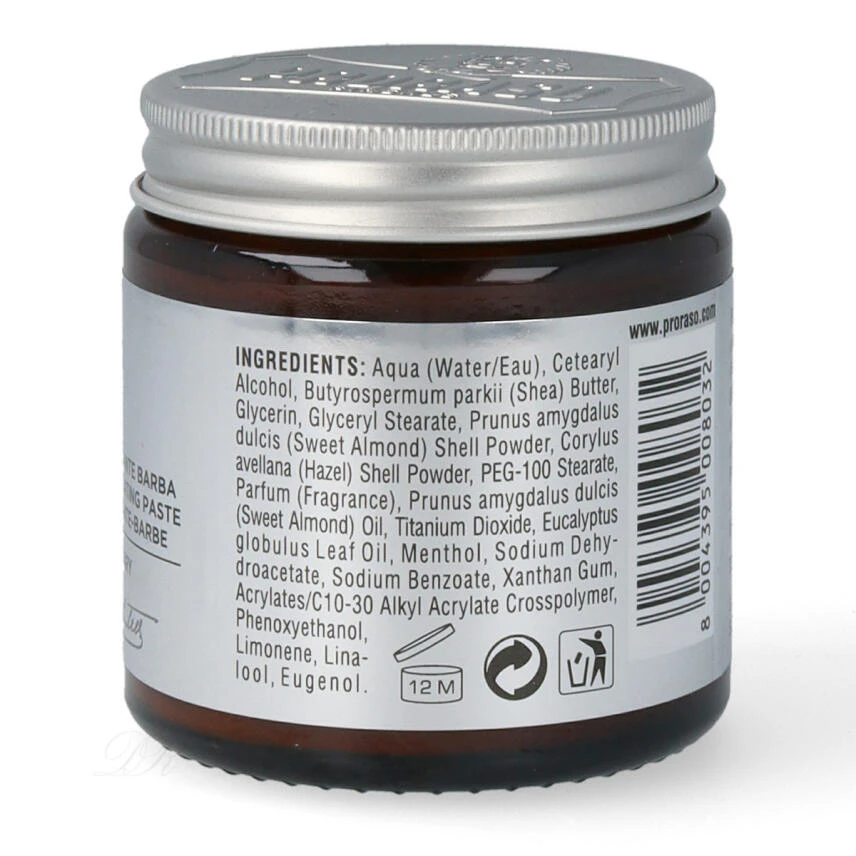 PRORASO Bart Exfoliating Paste Minze Und Rosmarin 100 Ml 3 PRORASO Bart Exfoliating Paste Minze Und Rosmarin 100 Ml – Bild 3