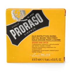 PRORASO Intensiv Behandlung Heisses Bartöl 4 X 17 Ml -Hautpflege Duft Angebote Store proraso intensiv behandlung heisses bartoel 4 x 17 ml3