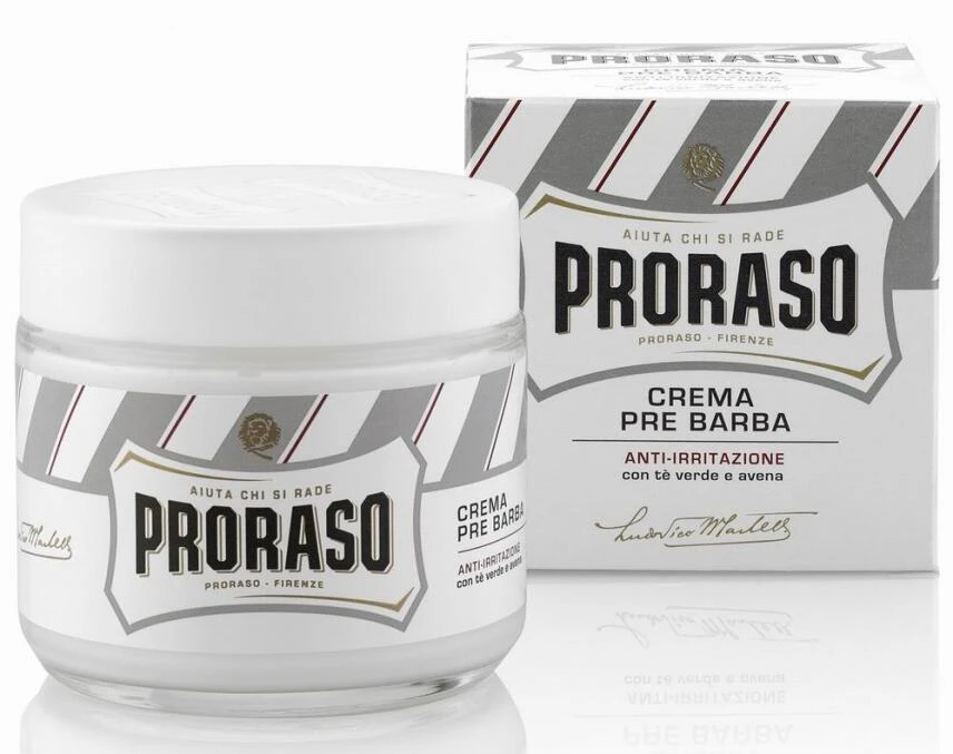 PRORASO Herren Rasier Set Weiss Mit 4 Artikel Für Empfindliche Haut 2 PRORASO Herren Rasier Set Weiss Mit 4 Artikel Für Empfindliche Haut – Bild 2