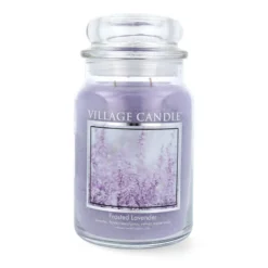 Village Candle Frosted Lavender Duftkerze Großes Glas 602 G