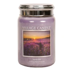 Village Candle Lavender Duftkerze Großes Glas 602 G