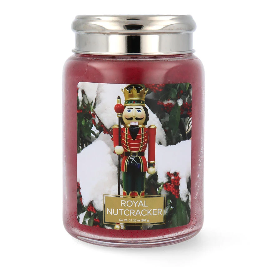 Village Candle® Royal Nutcracker Duftkerze Großes Glas 602 G 1 Village Candle® Royal Nutcracker Duftkerze Großes Glas 602 G