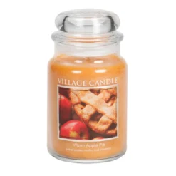 Village Candle Warm Apple Pie Duftkerze Großes Glas 602 G