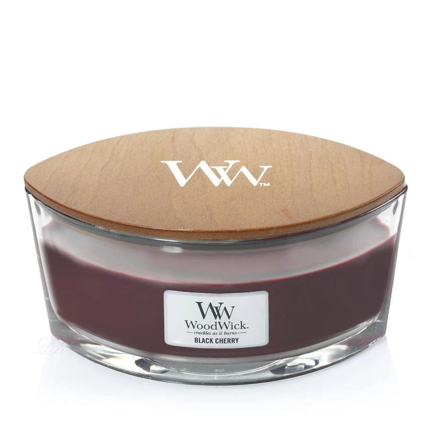 Yankee Candle WoodWick Black Cherry Ellipse Duftkerze 454 G 1 Yankee Candle WoodWick Black Cherry Ellipse Duftkerze 454 G