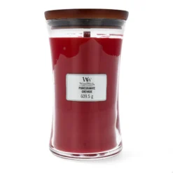Yankee Candle WoodWick Pomegranate Großes Glas Duftkerze 610 G