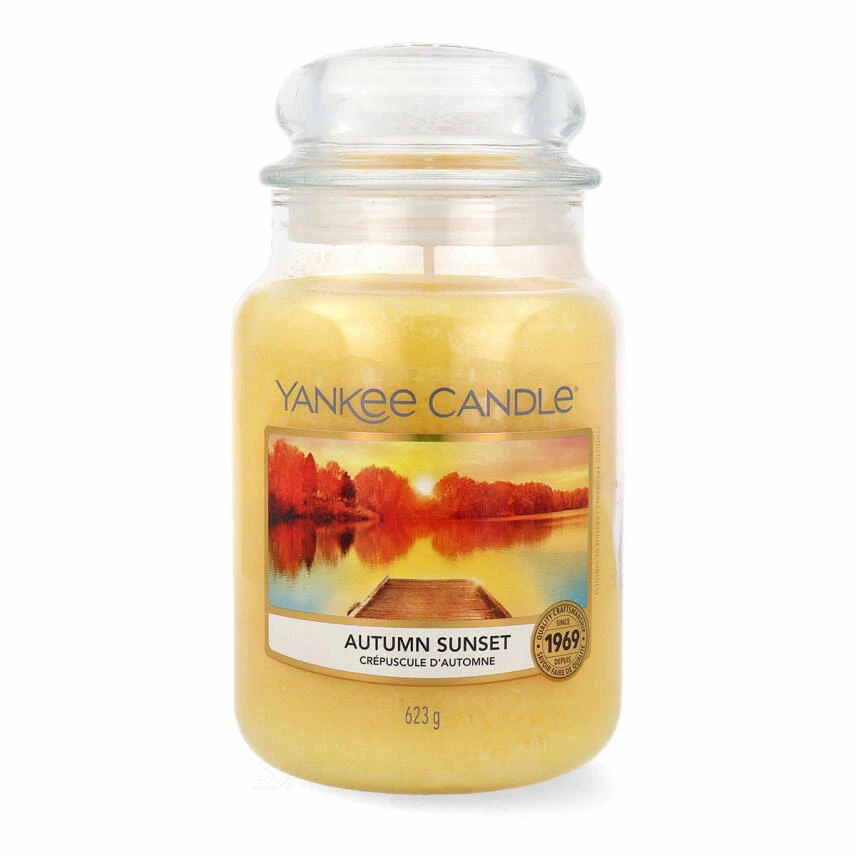 Yankee Candle Autumn Sunset Duftkerze Großes Glas 623 G 1 Yankee Candle Autumn Sunset Duftkerze Großes Glas 623 G