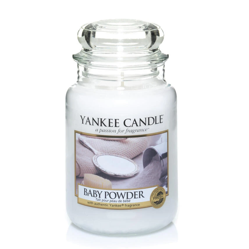 Yankee Candle Baby Powder Duftkerze Großes Glas 623 G 1 Yankee Candle Baby Powder Duftkerze Großes Glas 623 G