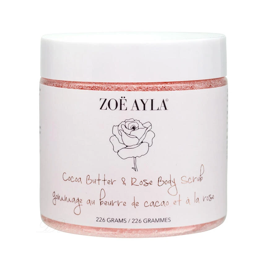 Zoë Ayla Kakaobutter & Rosen Körperpeeling 226 G 2 Zoë Ayla Kakaobutter & Rosen Körperpeeling 226 G – Bild 2